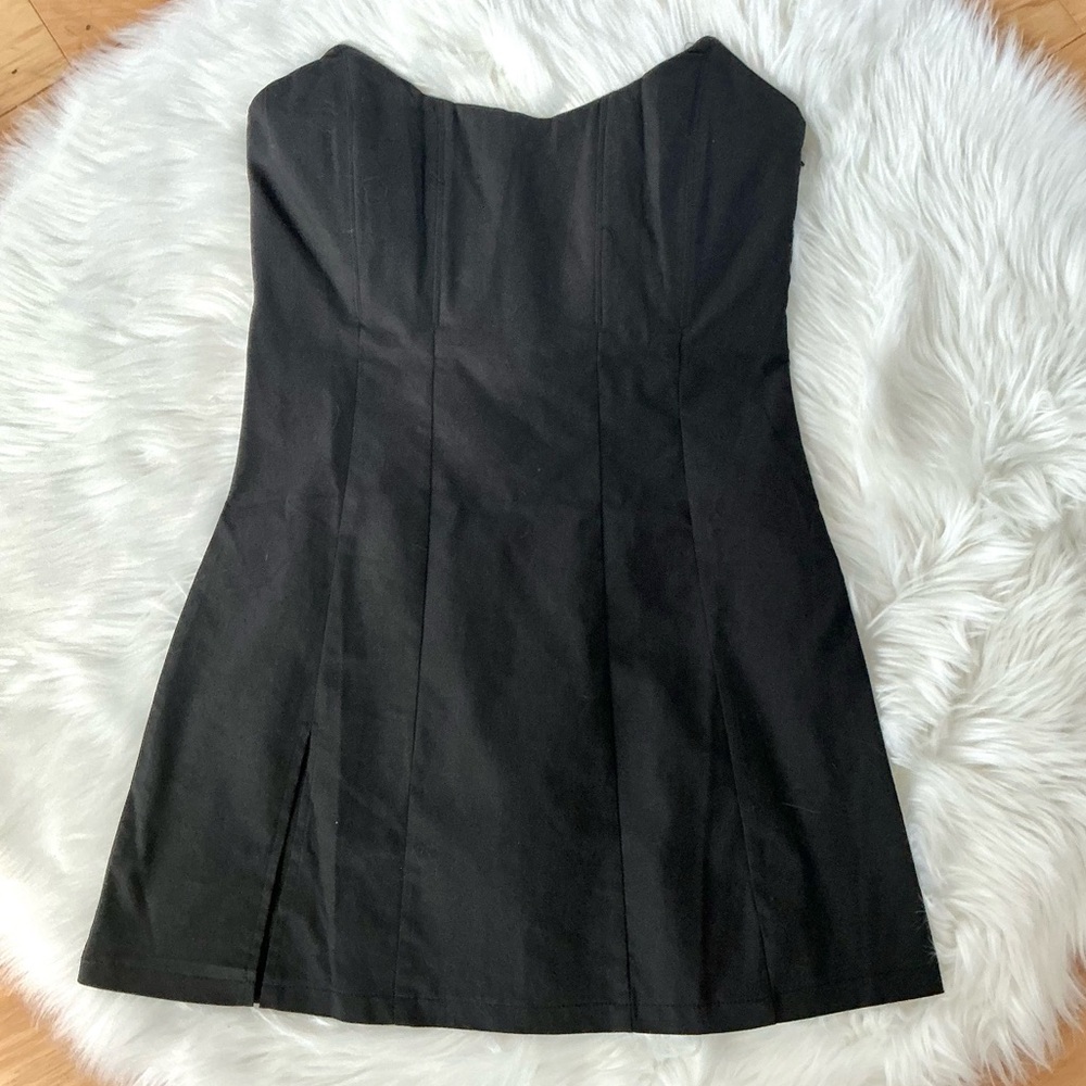 White Fox Boutique Change the Tune Strapless Dress Mini Dress Large